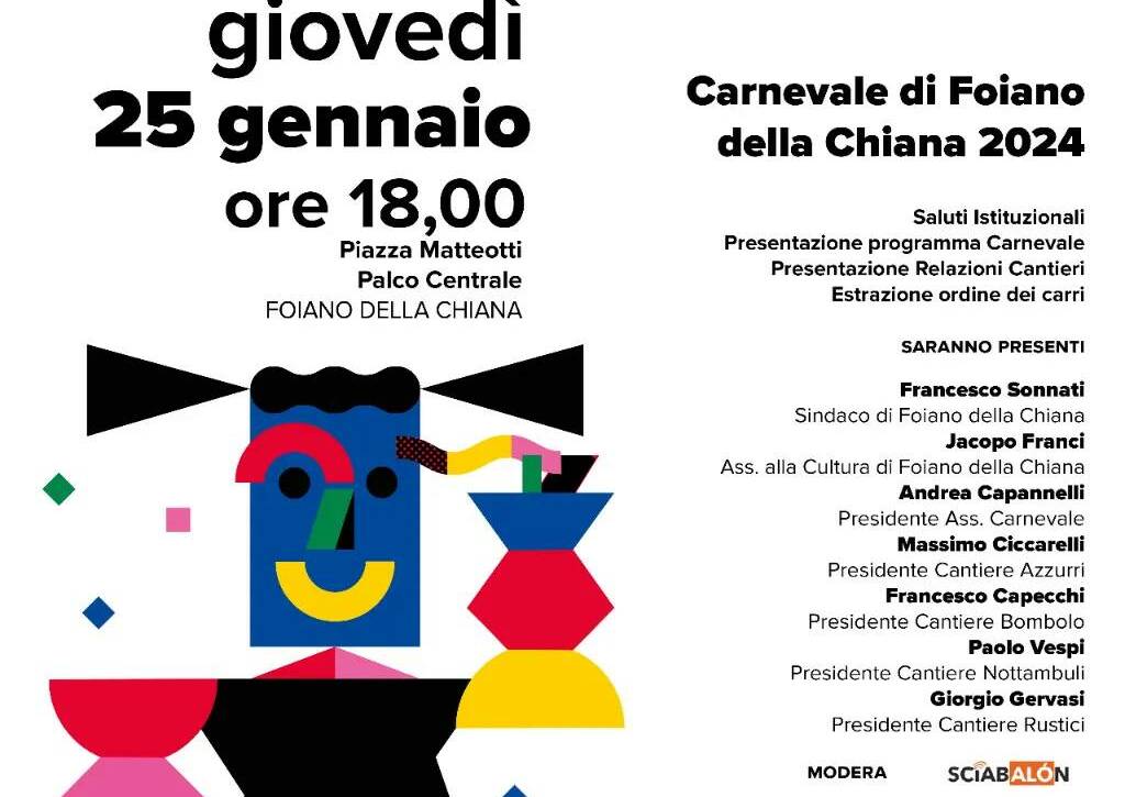 Presentazione Carnevale di Foiano 2024