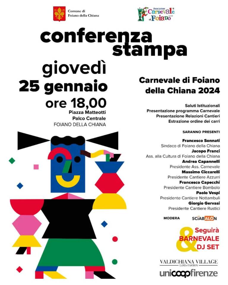 Presentazione Carnevale di Foiano 2024