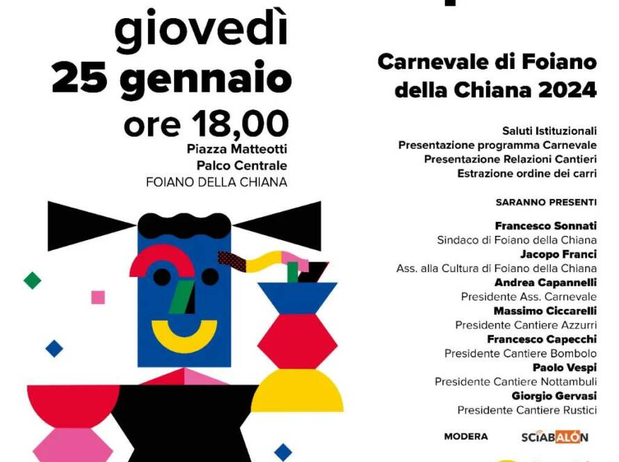 Presentazione Carnevale di Foiano 2024